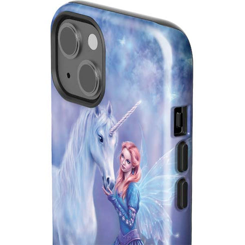 Rhiannon Fairy and Unicorn by Rachel Anderson iPhone 15 Impact Case